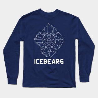 Iceberg The IceBEARg A polar ice bear in an iceberg outline Long Sleeve T-Shirt